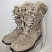 The Columbia Ice Maiden Waterproof Women's 6.5 Brown Camouflage Camo Boots - $39.59