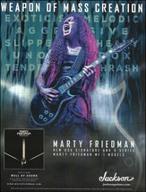 Megadeth Marty Friedman Signature Jackson MF-1 Guitar ad 2017 advertisement - £3.32 GBP