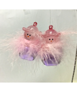 Romans jingle buddies ornament 2” lavender pink lady set of 2 - $8.99