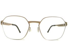 OVVO Optics Eyeglasses Frames 3894 c119z Matte Gold Hexagon Full Rim 50-19-140 - £224.04 GBP