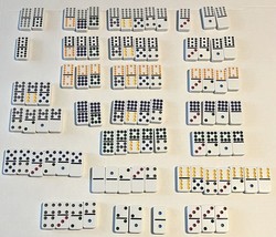 Dominoes 90 Total Pieces Large Lot (91 Piece set missing 1 Domino) - £15.69 GBP