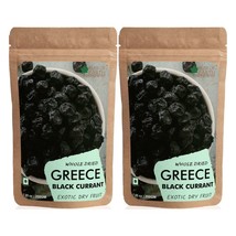 Organic &amp; Natural Greece Black Currant Exotic Whole Dry Fruit 2x200g Pac... - £15.65 GBP