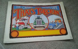 001 Thats Truckin Game Original Artwork Showker INC Rare Only One 27x16 - £1,738.16 GBP