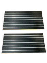 Slatwall Easy Panels,  2&#39; H x 4&#39; W Black w/ Metal Inserts Set of 2 PIECES - $151.28