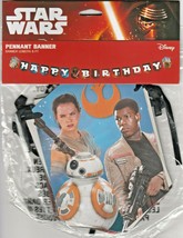 Star Wars Episode VII ~ 8 foot Birthday Pennant Banner ~ Disney ~ NIP - $6.92 CAD