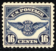 C5, Mint OG LH 16 ¢ Wings - VF A Nice Stamp SCV $60 * Stuart Katz - £31.29 GBP