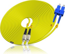 Indoor 3.0mm Fiber Optic 30M/99FT DX FC/UPC-SC/UPC-SM, for OS1&amp;OS2-XFUSA... - $10.63