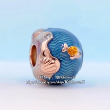 2020 Summer Release Rose™ Shimmering Ocean Waves &amp; Fish Moments Charm   - £14.43 GBP