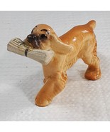 Vintage Hagen Renaker Cocker Spaniel Dog News Paper mini miniature tan b... - $465.00 MXN