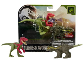 Jurassic World Epic Evolution Danger Pack Eoraptor vs Stegouros 4in. Figures NIB - $19.88