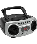 Sport Portable Stereo Cd Boombox Cd-518 Cd Player W/ Am/Fm &amp; Aux - Slv - £48.58 GBP