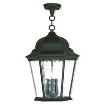 Livex Lighting 75475-14 Textured Black Outdoor Semi-Flush Mount with Clear Water - $341.99