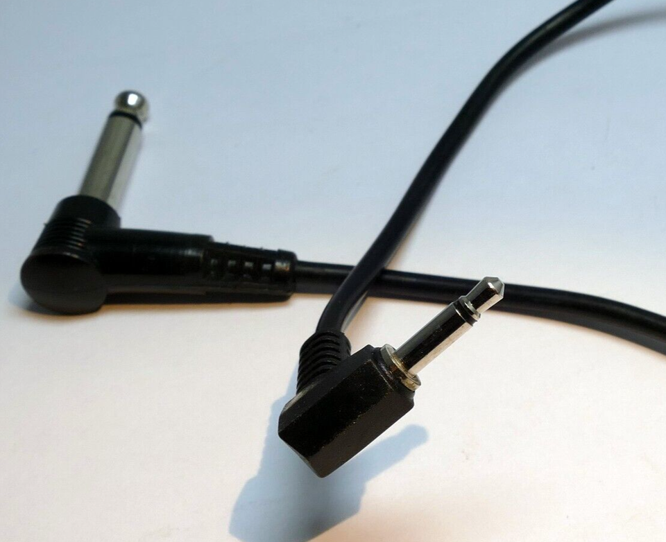 1/4 inch TS  Male to 3.5m Mono Audio  Cable  1  feet extension adapter - $8.03