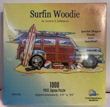 SunsOut Surfin Woodie 1000 Piece Jigsaw Puzzle Sealed 2003 - $22.76