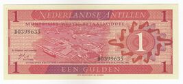 Países Bajos Antillas, 1 Gulden, 1970 , P20, UNC - $10.10