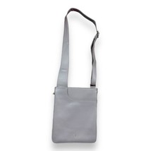 Radley London Lilac Gray Leather Medium Crossbody Zip Around Purse Shoul... - $38.12