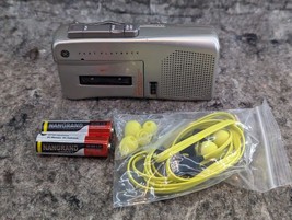 GE 3-5383A AVR Fast Playback Micro Cassette Auto Voice Recorder Silver (2C) - $21.99