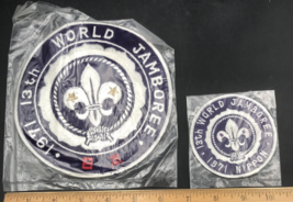 2 Diff VTG 1971 Boy Scouts of Nippon Japan 13th World Jamboree Patches N... - £13.08 GBP
