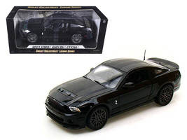 2013 Ford Shelby Mustang Cobra GT500 SVT Black with Black Stripes 1/18 Diecas... - £72.03 GBP