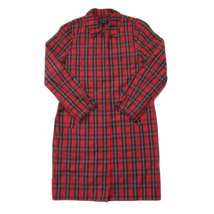 NWT J.Crew Collection Trench Coat in Red Plaid Nylon Raincoat Jacket 2 $298 - £93.32 GBP