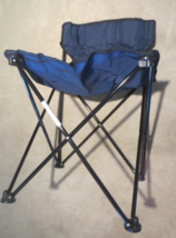 Navy Blue Foldable Canvas Lawn Chair with carry BAg - £15.51 GBP