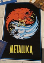 Metallica Felt Black Light YIN/YAN 22 1/2 X 34 1/4 Inches Lic. Poster!! 1997!! - £88.46 GBP