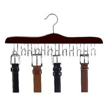 17&quot; Walnut Wood Multi Belt Hanger - $19.84