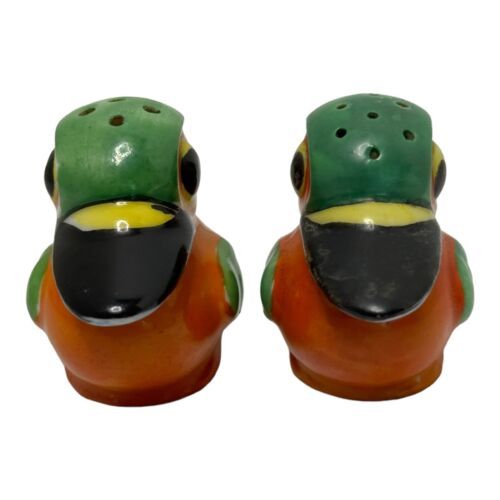 Vintage Kookaburra Bird Salt &amp; Pepper Shakers Tropical Japan Retro Kitchen - $21.51