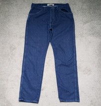 Wrangler Authentics Men&#39;s Size 36x34 High Rise Straight Blue Denim Jeans - $19.80