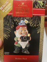 1990 Hallmark Keepsake Christmas Ornament Elf Holiday Flash Magic Tested works! - £15.55 GBP
