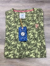 A Fish Named Fred Womens Large Short Sleeve T- Shirt Green Olives Print NWT - £14.05 GBP