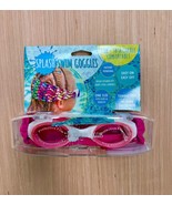 Splash Swim Goggles with Fabric Strap and Protective Case- Pink - $9.75