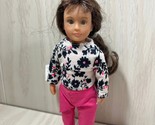 Battat Lori Our Generation Adley mini 6.5” doll brown hair blue eyes flo... - $18.70