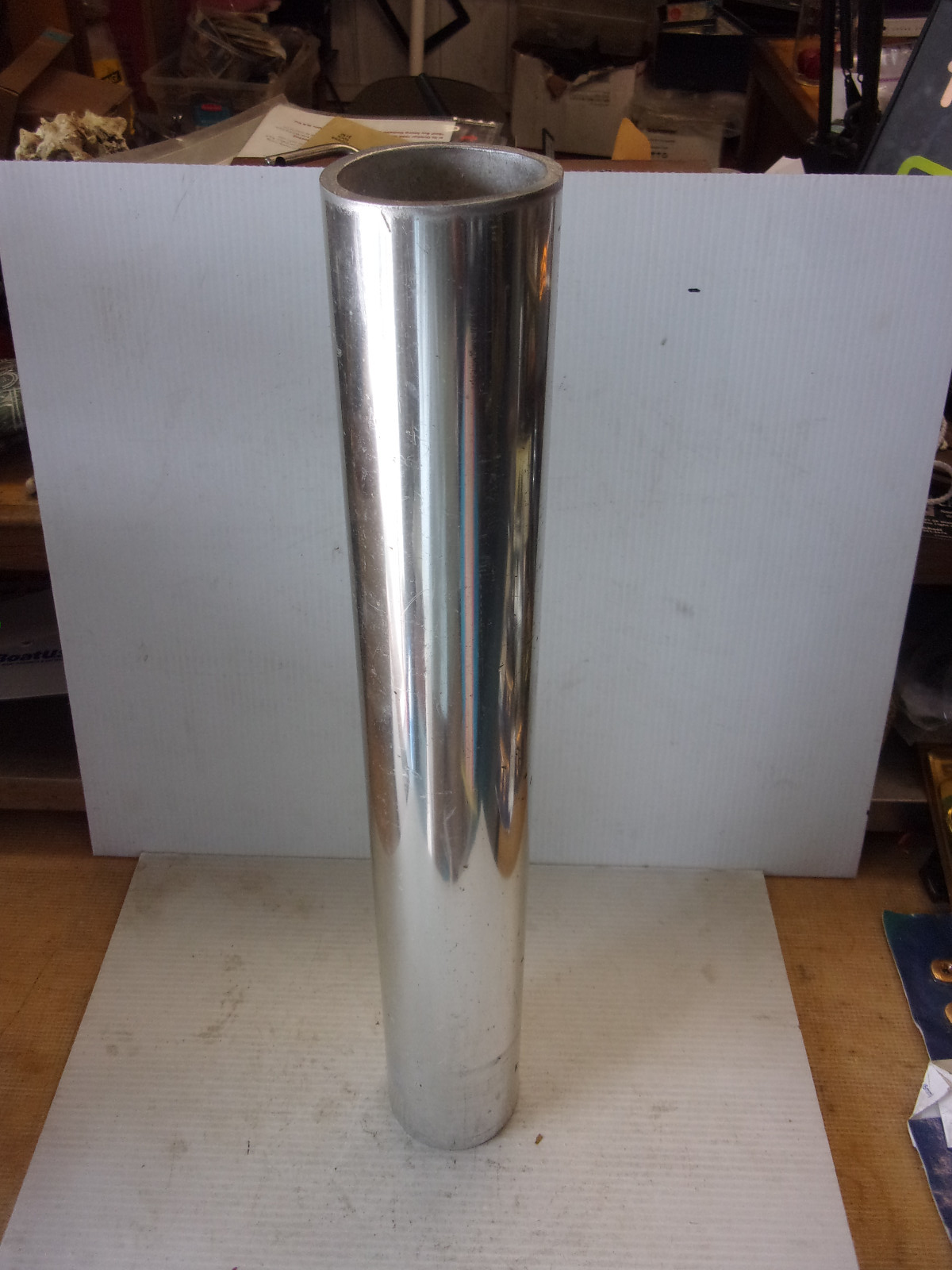 aluminum Boat Seat Pedestal tube 2-3/8&quot;ID, 2-7/8&quot; OD  Post 19-1/2&quot; tall - $24.75