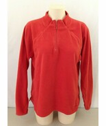 R&amp;R Sport Girls Orange Long Sleeve 1/4 Zip Up Fleece Pullover Size XL (18) - $7.92