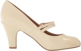 Journee Collection Womens Beige Buckle Accent Padded Wendy-09 Slip On Pumps 10 - £62.84 GBP