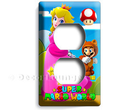 Super Mario world princess peach duplex outlet wall plate  cover childre... - $15.99