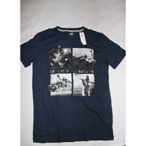 Old Navy Boys Graphic T-shirt Blue Awesome On All Surfaces Short Sleeve L New - £4.44 GBP