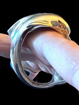 Vintage Sterling Silver Taxco TV-57 Leaping Dolphin Cuff Bracelet 58+ grams - $178.43