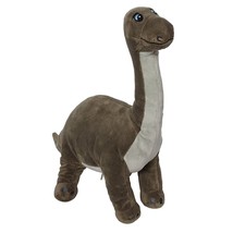 Ikea Jattelik Brown Dinosaur Brontosaurus Plush Stuffed Animal 19&quot; - £20.38 GBP