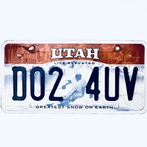  United States Utah Greatest Snow On Earth Passenger License Plate D02 4UV - $16.19 CAD