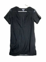 TOBI Women&#39;s Wrap Style V Neck Short Little Black Slip On Dress Size XS - $11.06