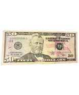 AMAZING 50$ Serial Number 05555500 Five of a Kind &amp; Double 0&#39;s &amp; 5&#39;s SUP... - $247.49