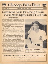 Chicago Cubs News 8/25/1951- MLB Newsletter-player &amp; team pix-stats-history-VG - £23.62 GBP