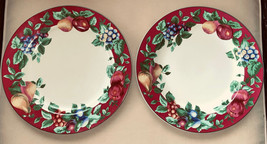 Sakura BURGUNDY SONOMA Dinner Plate 11&quot; Set of 2 - $34.99