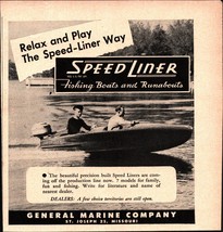 Speed Liner Boat You Want to Own 1945 1/4 pg Vintage Print Advertisement E6 - $25.05