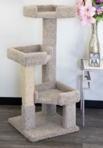 Prestige 3 Level Solid Wood Kitty TREE-FREE Shipping In The U.S. - £108.53 GBP