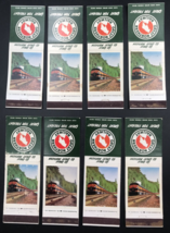 Lot of 8 Vintage Great Northern Railway GN Rocky Matchbook Covers w/ Map - £16.78 GBP