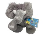 Ganz Gray Elephant Plush Toy Hairy No Code HS007 EUC Alabama Sealed Code - $12.46