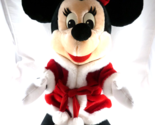 Vtg. Minnie Mouse Plush In Mrs. Santa Suit&quot; Sitting 17&quot; Sri Lanka Twill ... - $24.94